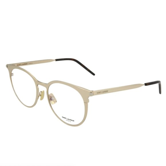 Saint Laurent White Tan Metal Eyeglasses! - Picture 1 of 4